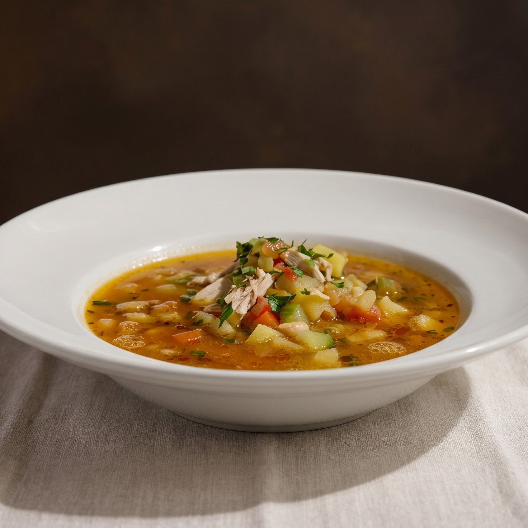 Minestrone Con Pollo.